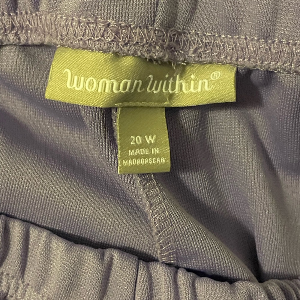 Woman Within Lavender slacks